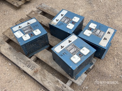 Quantity of (4) MCS MBC 6X-24V-12A-LAR バッテリー充電器
