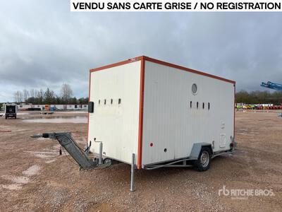 CNSE S/A Bungalow De Chantier 1 Essieu Roadwork Cabin