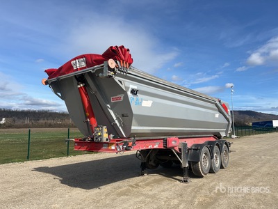 2017 Benalu C391 7400 mm Tri/A Semi-Remorque Benne 3 Essieux End Dump Trailer