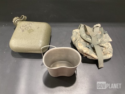 (58) General Purpose Canteen Pouches, (56) Water Canteens & Assorted Items