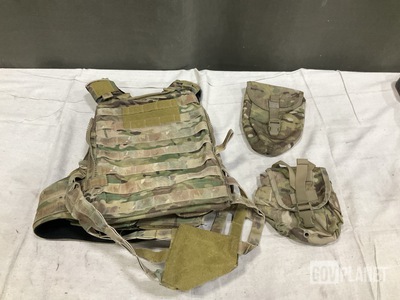 (2) Protective Vests, (98) General Purpose Canteen Pouches & Assorted Items