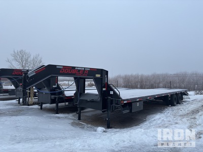 2026 Double A GHB208-34 34 ft T/A Gooseneck Equipment Trailer (Unused)