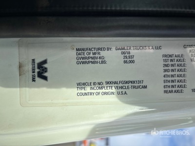 2019 Western Star Camión con pala para nieve