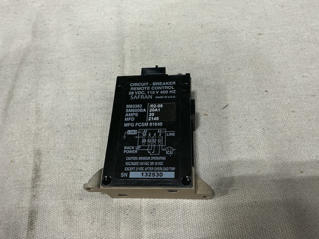 (3) Safran Electrical & Power M83383/02-05 Circuit Breakers