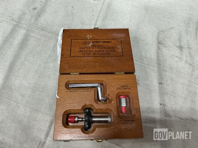E/W Industries T186C100-1 Filler Valve Emergency Oxygen System Adapter Set