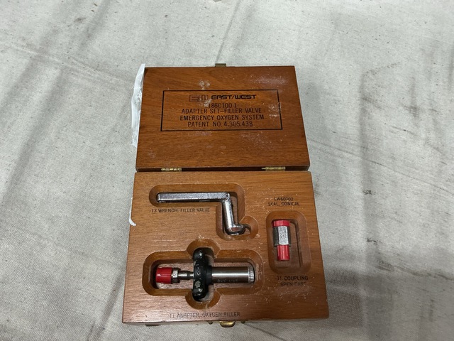 E/W Industries T186C100-1 Filler Valve Emergency Oxygen System Adapter Set
