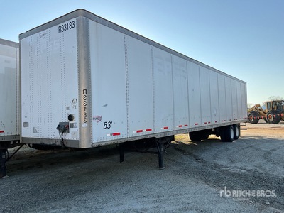 2013 Wabash DVCVHPC 53 ft x 102 in T/A Van Trailer