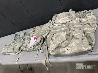 (8) Large Field Pack Sets, (22) Assault Packs & Assorted Items