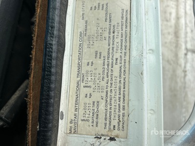 1994 International 8100 Tri/A Dump Truck