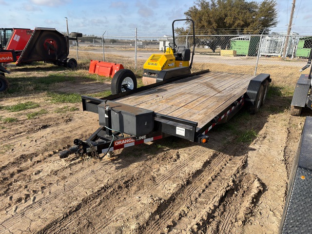 2022 Orange Line TH10-20BK4CR 20 ft T/A Equipment Trailer