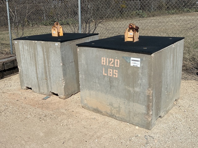 Quantity of (2) Concrete Blocks Quantity of (2) Concrete Blocks