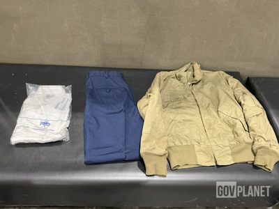 (32) Men’s Shirts, (24) Pairs of Men’s Trousers, (1) Jacket & Assorted Items