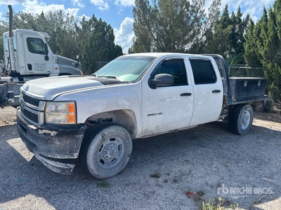 2012 Chevrolet 2500HD 4x2 Crew Cab Flatbed Truck (Inoperable)