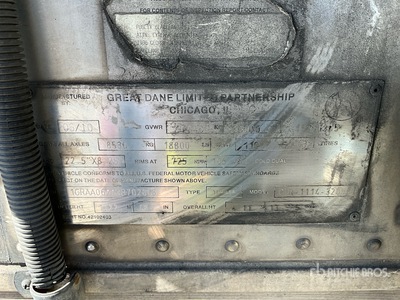 2011 Great Dane 53 ft x 102 in T/A مقطورة مبردة