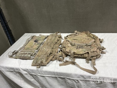 (109) Hydration System Carriers, (38) Tactical Assault Panels & Assorted Items