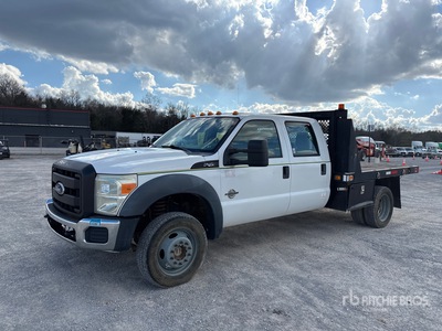 2011 Ford F-450 4x4 Crew Cab Flatbed Truck