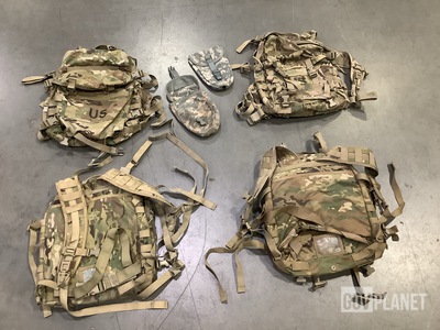 (150) Entrenching Tool Carriers, (17) Assault Packs & Assorted Items