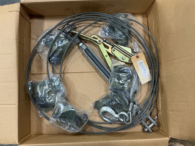 (4) Spencer Industries 87034A1800 Wire Rope Assembly Sets