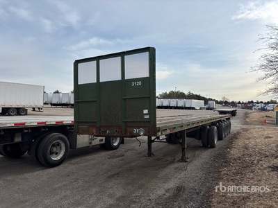 1974 Gindy 48 ft 10X5 Flatbed Trailer