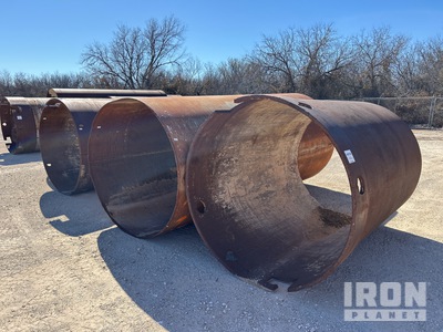 Quantity of (3) 72 in Diameter Steel Tube