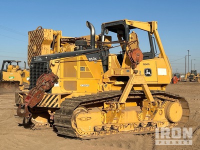 2014 John Deere 850K Equipo de tendido de cañerías w/ 2014 Midwestern M572C Conversion