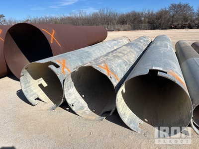 Quantity of (3) 37 in Diameter Galvanized Tube