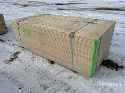 Quantity of (40) 3/4 in x 4 ft x 8 ft CSP/DFP No Stamp Multiplex (Unused)