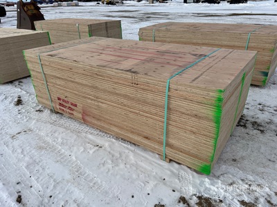 Quantity of (40) 3/4 in x 4 ft x 8 ft CSP/DFP No Stamp Multiplex (Unused)