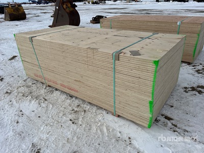 Quantity of (40) 3/4 in x 4 ft x 8 ft CSP/DFP No Stamp Multiplex (Unused)