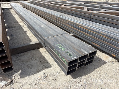 Quantity of (9) 2 in x 4 in x 20 ft x 3/16 in Rectangle Tubing