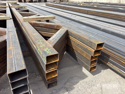 Quantity of (5) 18 in x 20 ft Steel Trusses (Unused)