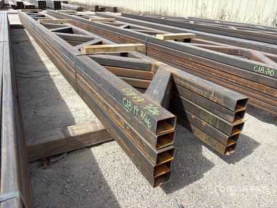Quantity of (5) 18 in x 20 ft Steel Trusses (Unused)