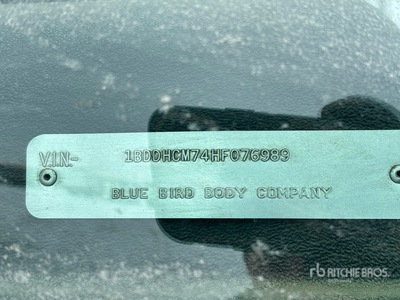 1987 BlueBird Mobile Lab Bus