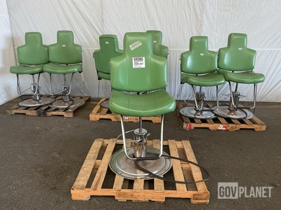 (7) Collins 9020.KP Barber/Beauty Shop Adjustable Chairs