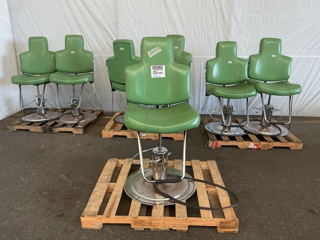 (7) Collins 9020.KP Barber/Beauty Shop Adjustable Chairs