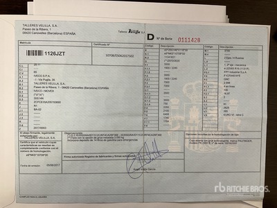 2017 Iveco 35S14N Fourgon cargo