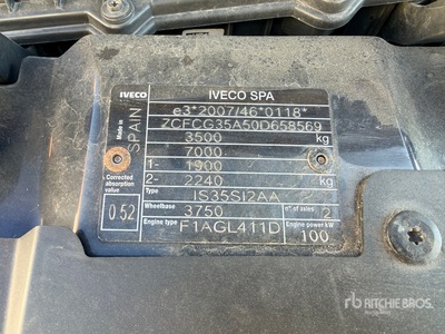 202 Klubb KT48 16 m on 2020 Iveco 35-140 Camion Nacelle Bucket Truck