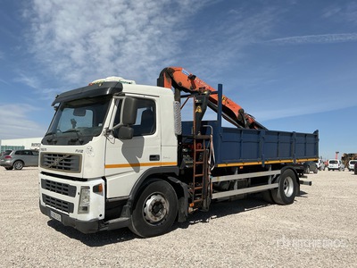 Palfinger PK12001 Knuckle Boom on 2005 Volvo EM12 42 D340 4x2 Camion-benne avec grue