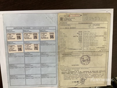 2006 Volvo EM12 42 D340 Flatbed Truck with Crane