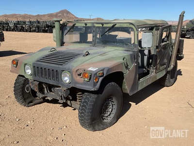 2000 AM General M1123 HMMWV 4 Door Soft Top w/Truck Body