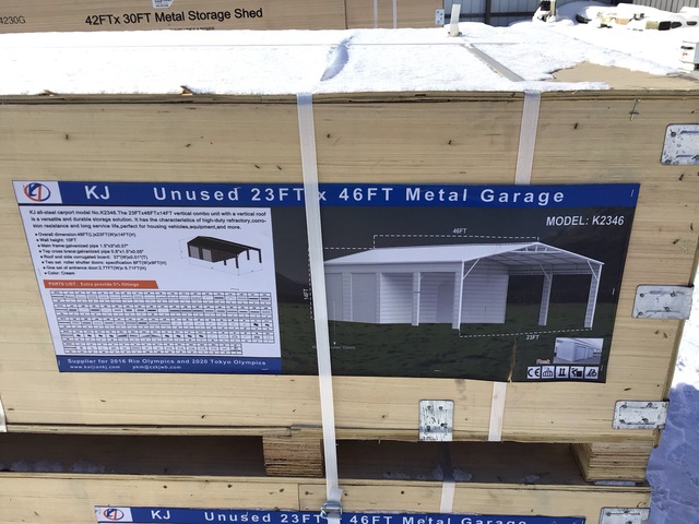 KJ K2346 Metal Garage - Unused