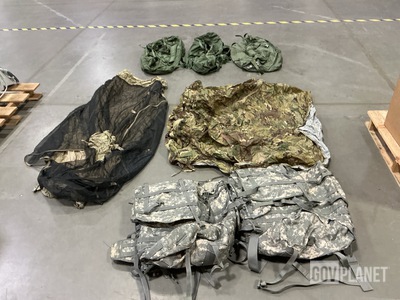 (1) Tent, (6) Bag Assemblies, (3) Large Field Pack Sets & Assorted Items