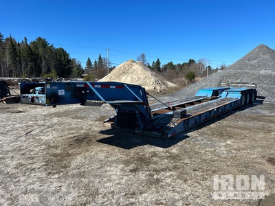 1990 Tesco 50T Tri/A Single Drop Lowboy Trailer