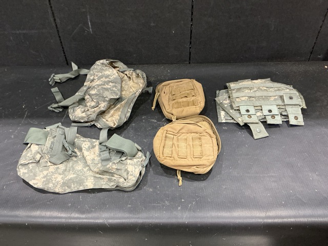 (69) M4 Three Mag Pouches, (64) Monocular Night Vision Pouches & Assorted Items
