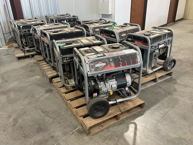 Quantity of (12) Briggs 8.1 kW Portable Generator Set
