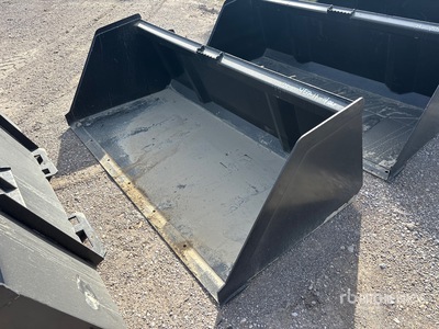 Mid-State 78 In Snow & Litter Skid Steer Bucket (Unused)