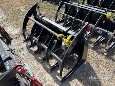 Mid-State 60 In E-Series Skid Steer Root Rake (Unused)