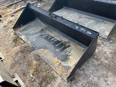 Mid-State 78 In Low Profile Skid Steer Bucket (Unused)