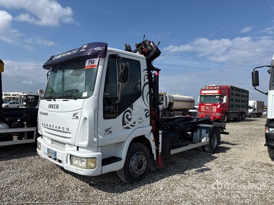 2005 Iveco 110 w/ Heila HFR 5 crane Roll-Off Truck
