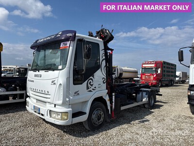 2005 Iveco 110 w/ Heila HFR 5 crane Roll-Off Truck